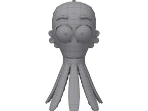 осьминог мультфильм 3D Модель