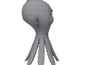 octopus cartoon Modèle 3D