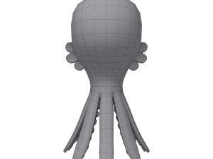 octopus cartoon Modèle 3D