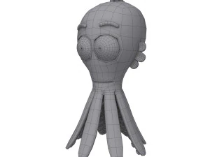 осьминог мультфильм 3D Модель