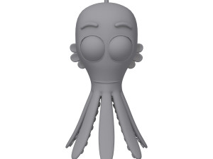 octopus cartoon Modèle 3D