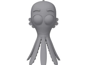 осьминог мультфильм 3D Модель