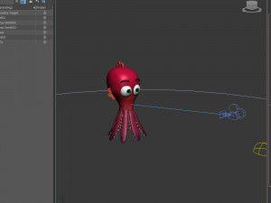 octopus cartoon Modèle 3D