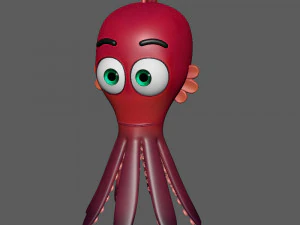 осьминог мультфильм 3D Модель