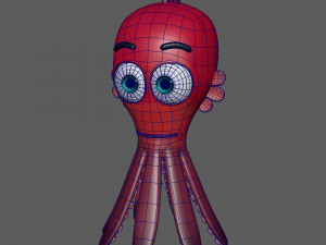 octopus cartoon Modèle 3D