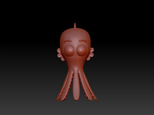 octopus cartoon Modèle 3D