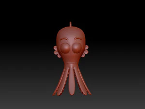 осьминог мультфильм 3D Модель