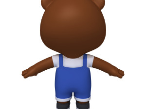 bear cartoon Modèle 3D