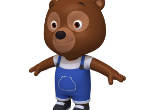 bear cartoon Modèle 3D