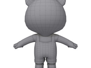 bear cartoon Modèle 3D