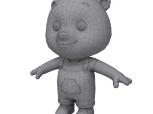 bear cartoon Modèle 3D