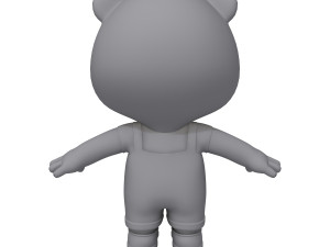 bear cartoon Modèle 3D