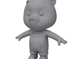 bear cartoon Modèle 3D