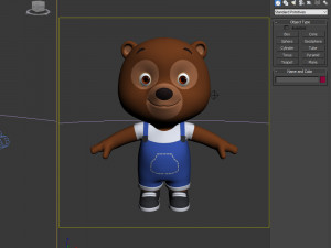 bear cartoon Modèle 3D