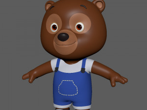 bear cartoon Modèle 3D