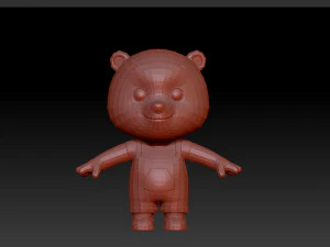 bear cartoon 3D Model