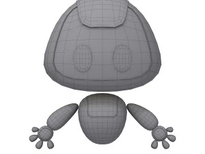 robot cartoon 3D Model