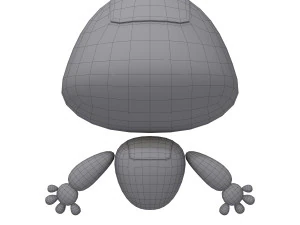 robot cartoon 3D Model