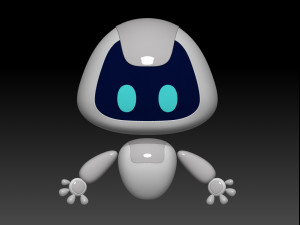 robot cartoon 3D मॉडल
