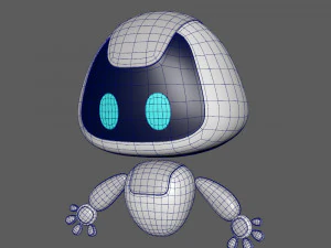 robot cartoon 3D Model