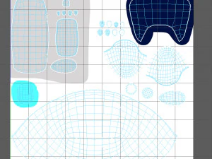 robot cartoon 3D Model