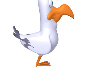 bird cartoon 3D Model