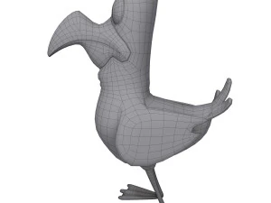 Vogelkarikatur 3D Modell