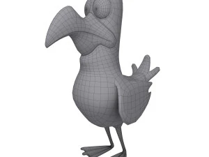Vogelkarikatur 3D Modell