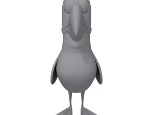 Vogelkarikatur 3D Modell