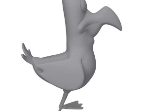 Vogelkarikatur 3D Modell