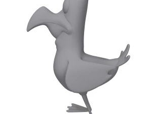 Vogelkarikatur 3D Modell