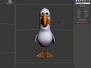 bird cartoon 3D Model