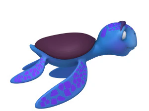 turtle cartoon 3D Model
