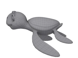 turtle cartoon 3D Model
