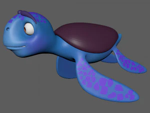 turtle cartoon 3D Model