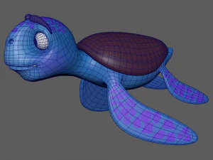 turtle cartoon 3D Model