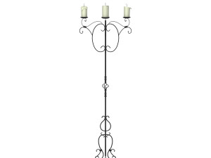 medieval standing candle chandelier 3D 模型
