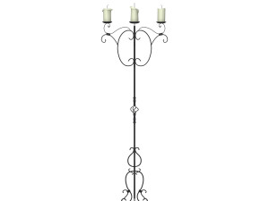 medieval standing candle chandelier 3D 模型