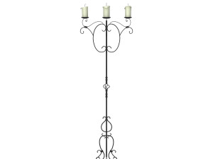 medieval standing candle chandelier 3D 模型