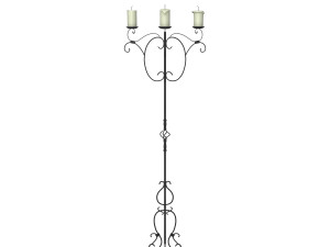medieval standing candle chandelier 3D 模型