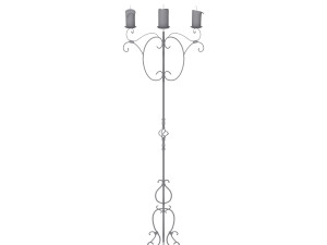 medieval standing candle chandelier 3D 模型