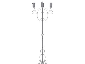 medieval standing candle chandelier 3D 模型