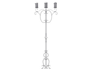 medieval standing candle chandelier 3D 模型