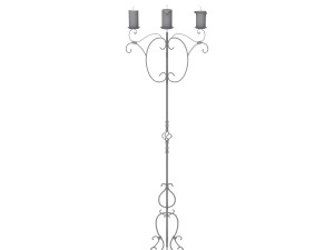 medieval standing candle chandelier 3D 模型
