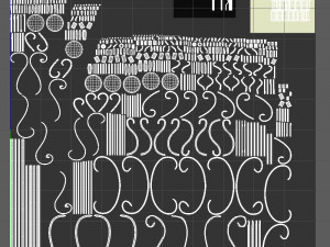 medieval standing candle chandelier 3D 模型