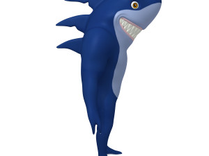 shark cartoon 3D-Modell
