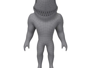 мультфильм акула 3D Модель