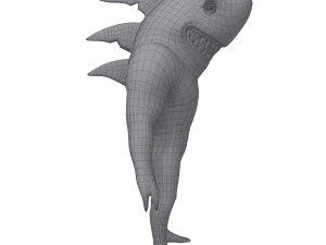 мультфильм акула 3D Модель