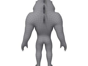 shark cartoon 3D-Modell