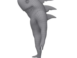 мультфильм акула 3D Модель